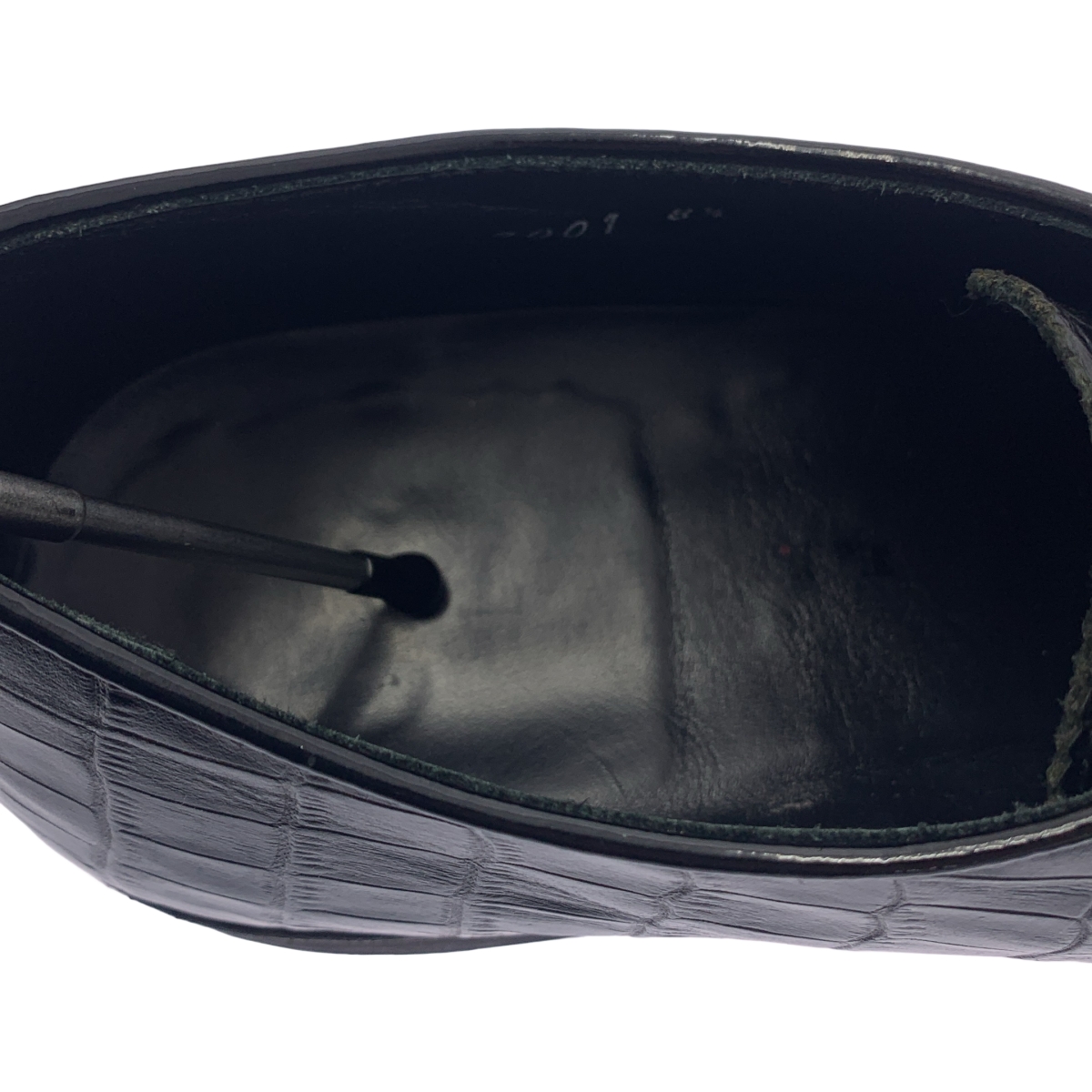 KIDS LOVE GAITE / キッズラブゲイト レザー クロコ型押し レースアップ シューズ