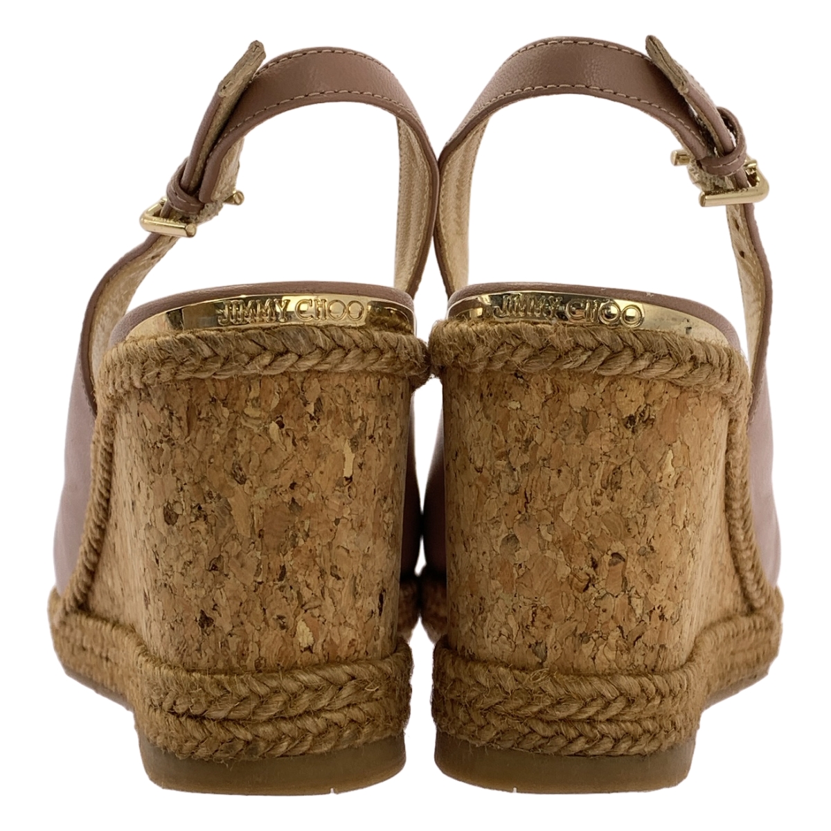 JIMMY CHOO / ジミーチュウ AMELY アメリー レザー コルク ウェッジソール サンダル