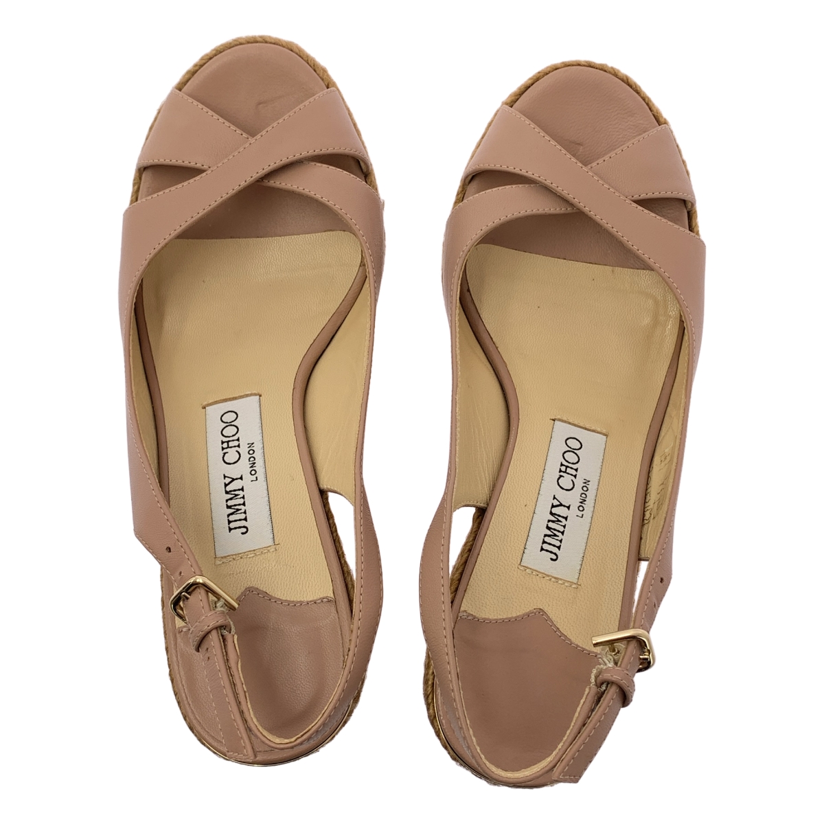 JIMMY CHOO / ジミーチュウ AMELY アメリー レザー コルク ウェッジソール サンダル