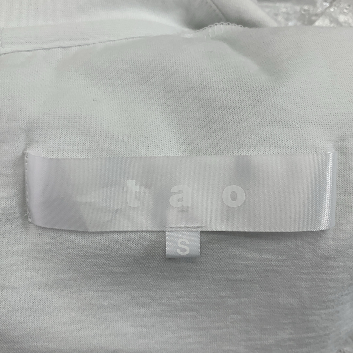 tao COMME des GARCONS / タオコムデギャルソン ラウンドカラー バックオープンシャツ