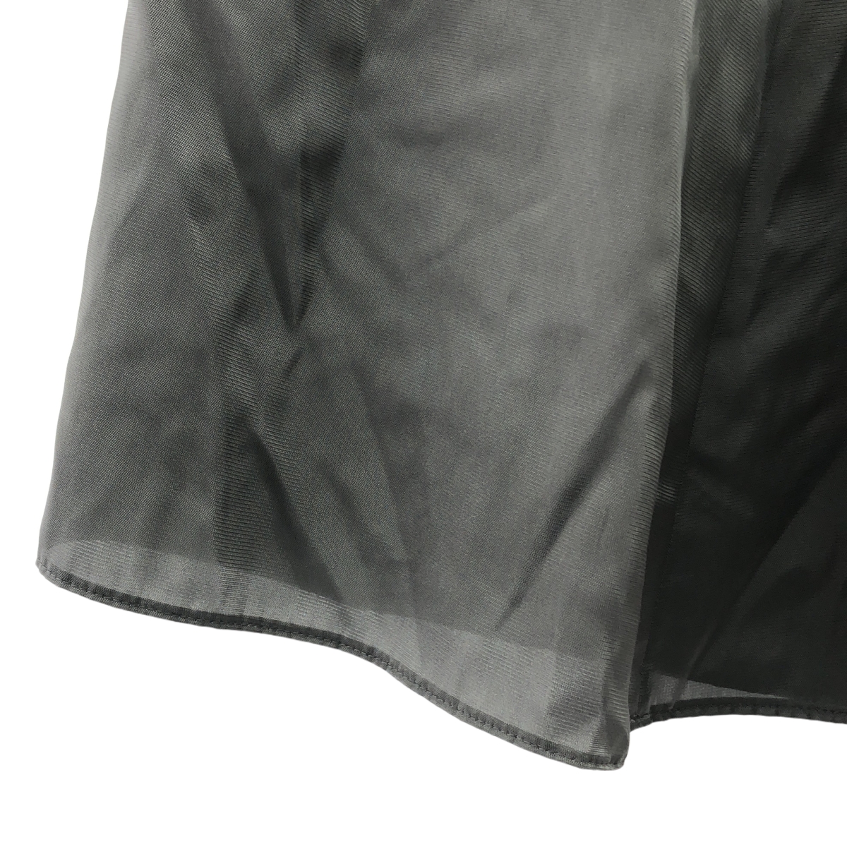 ESLOW / エスロー サテン レーヨン イージー ロングスカート