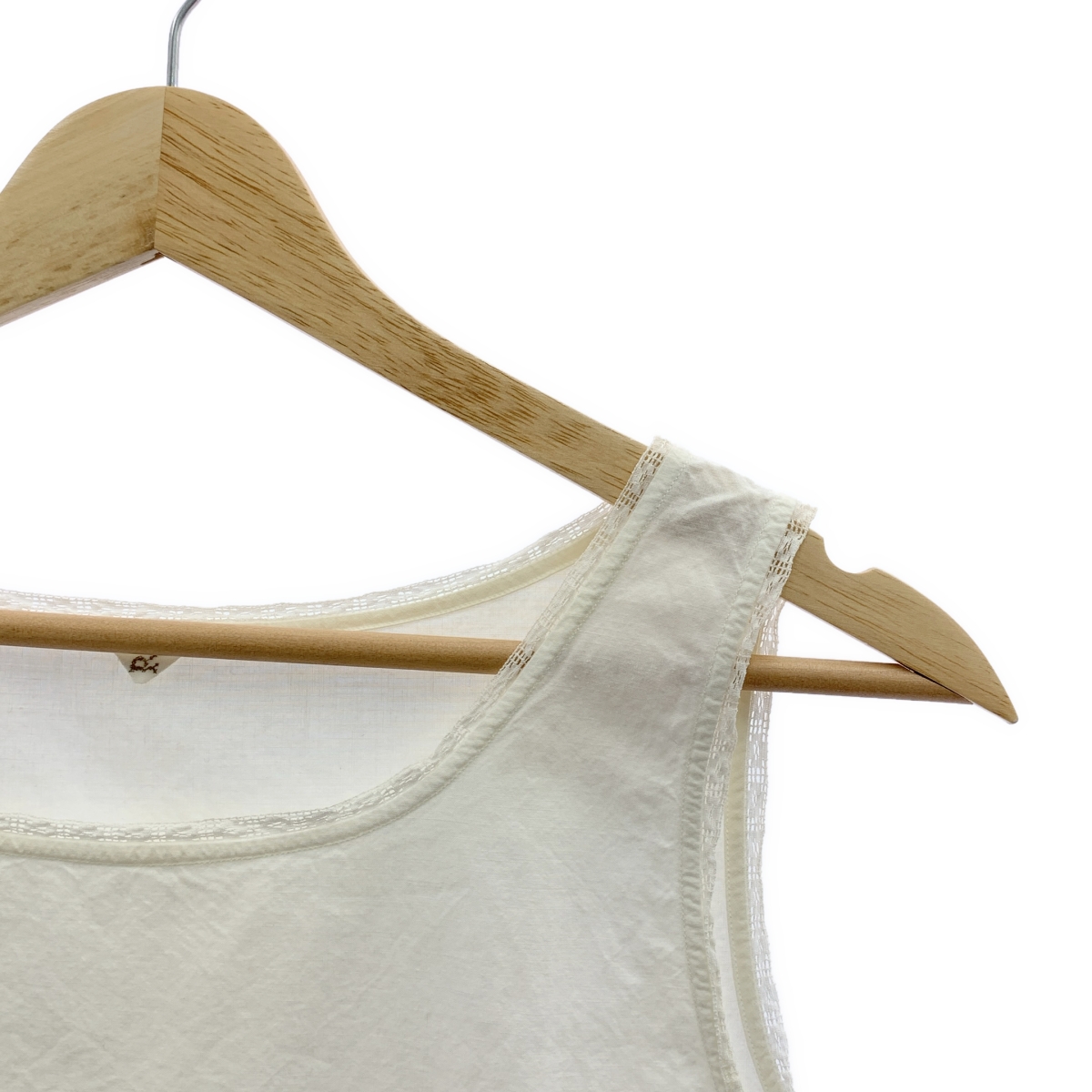 45r / フォーティファイブアール レース カットワーク刺しゅう プルオーバー ノースリーブブラウス