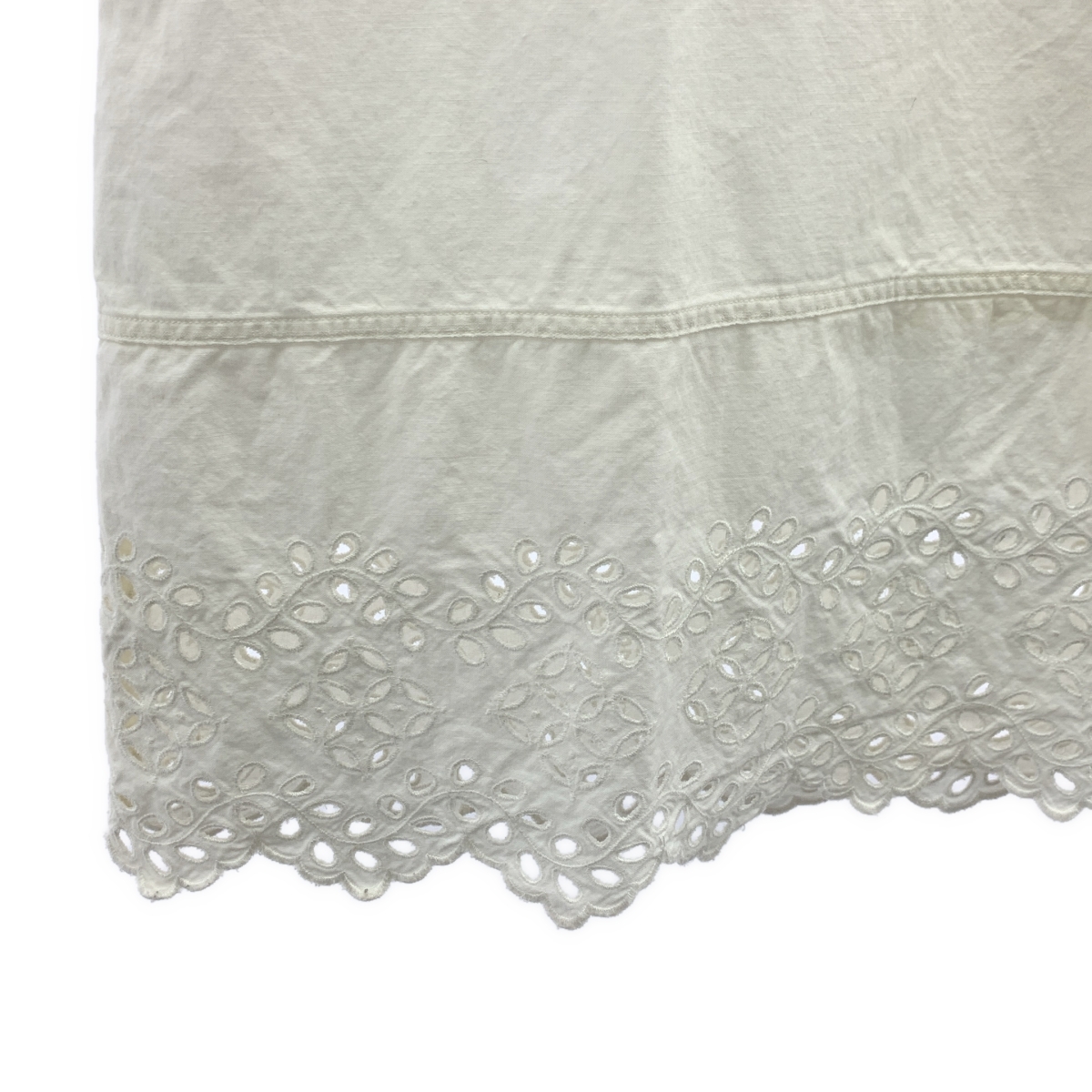 45r / フォーティファイブアール レース カットワーク刺しゅう プルオーバー ノースリーブブラウス