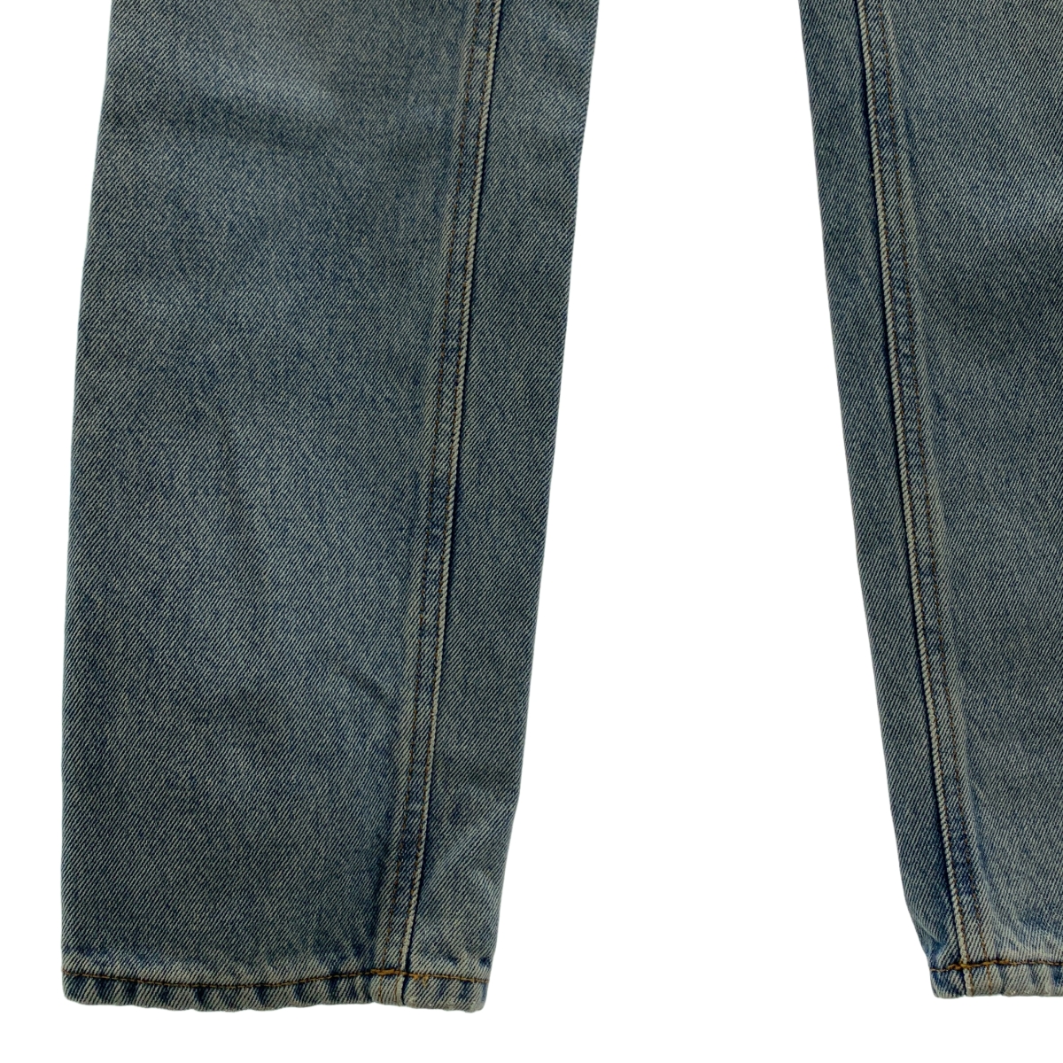 Off-White / オフホワイト フロントロゴ パッチ デニム テーパード パンツ