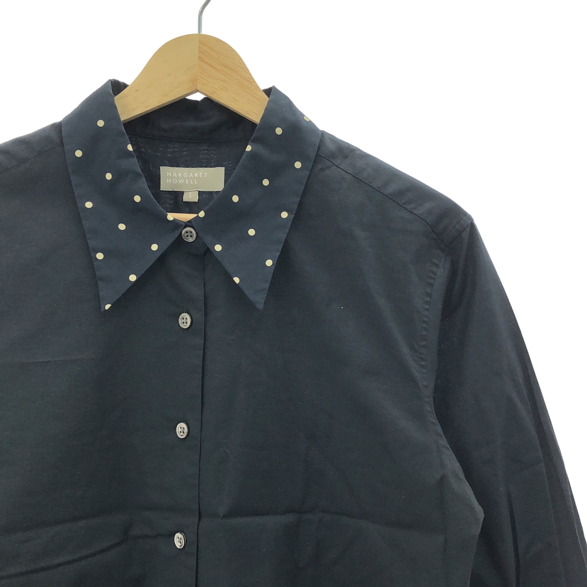 MARGARET HOWELL / マーガレットハウエル コットン レギュラーカラー シャツ ブラウス