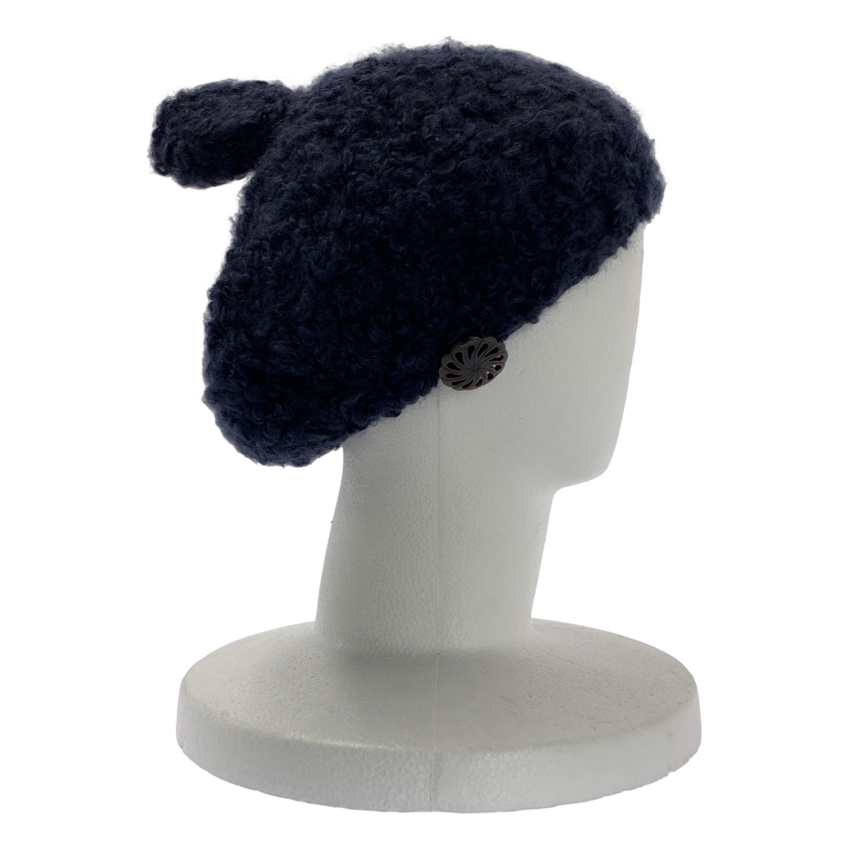 mina perhonen / ミナペルホネン × hitomi shinoyama / シノヤマヒトミ アルパカ ポンポン付き ニット ベレー