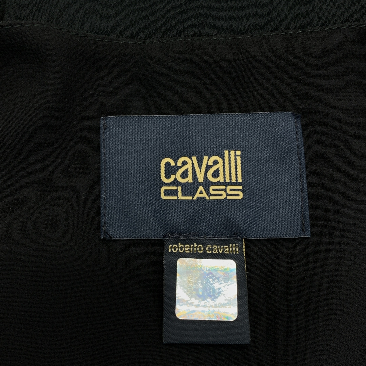 CLASS Roberto Cavalli / クラスロベルトカヴァリ スネークボタン プリーツ切替 ワンピース