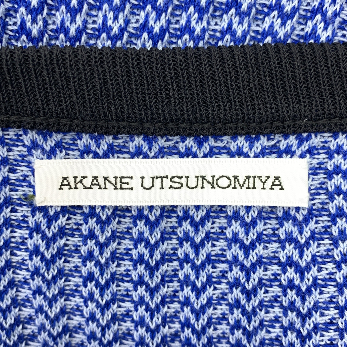 AKANE UTSUNOMIYA / アカネウツノミヤ スクエアネック ニット フレア ワンピース