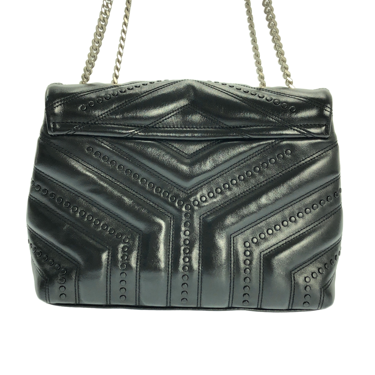 SAINT LAURENT PARIS / サンローランパリ Loulou ルル / スモール スタッズ チェーン ショルダー バッグ