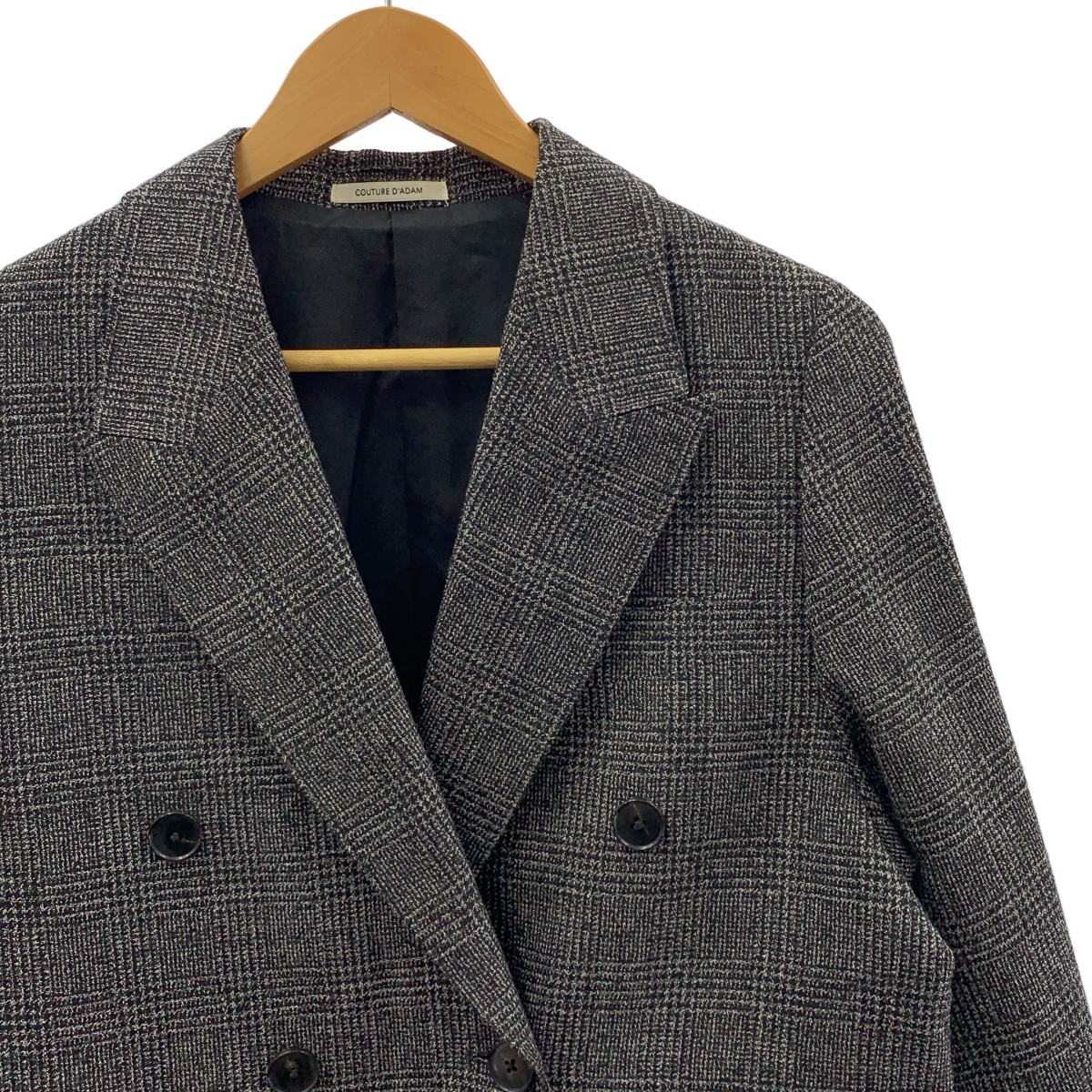 COUTURE D'ADAM / クチュールドアダム グレンチェック オーバーサイズ ジャケット