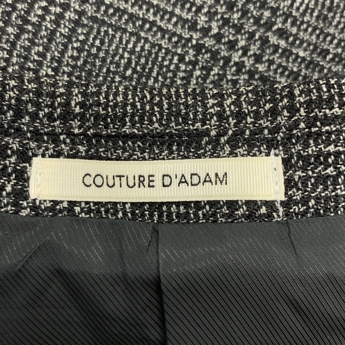 COUTURE D'ADAM / クチュールドアダム グレンチェック オーバーサイズ ジャケット