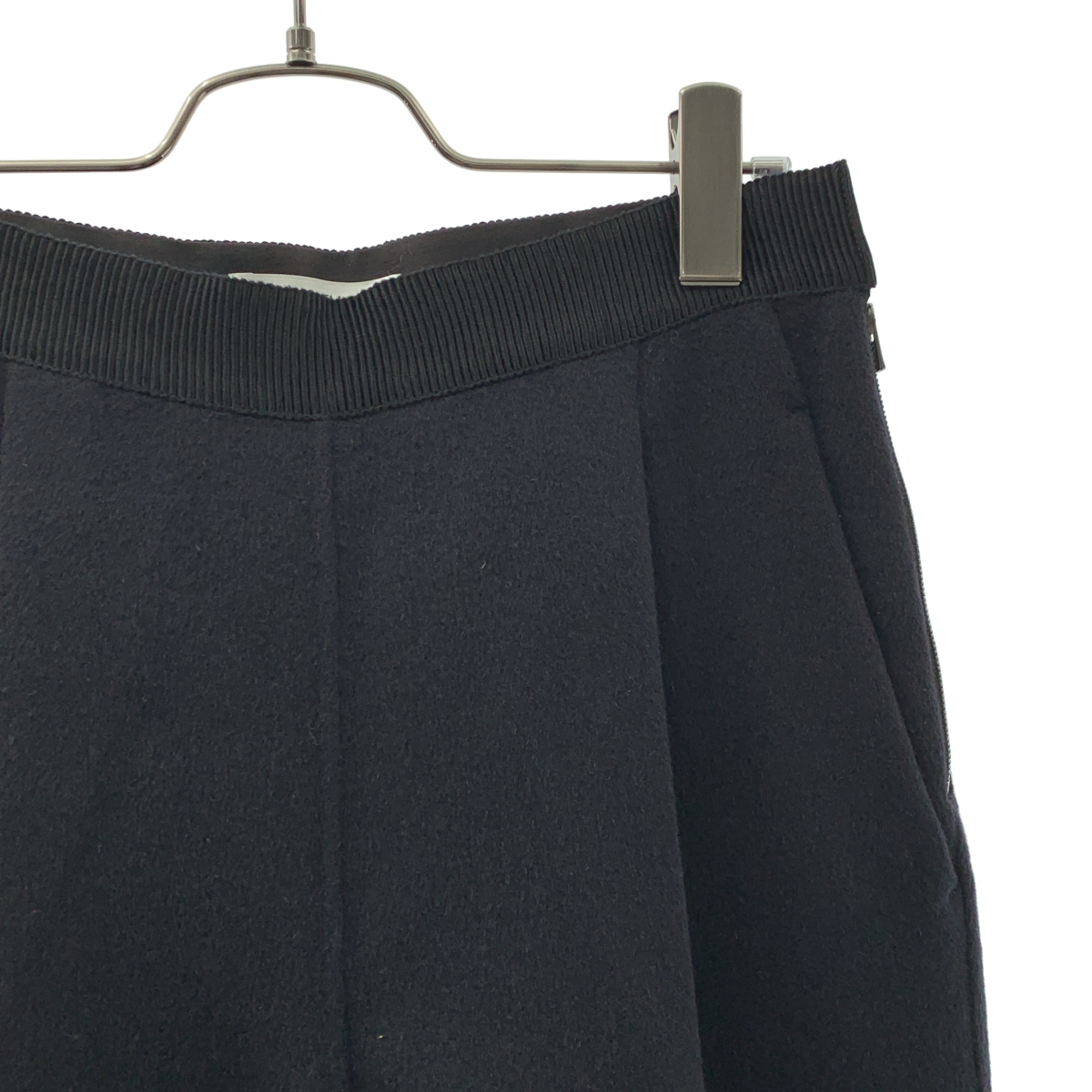 その他 ウール カシミヤ サイドジップ スラックス パンツ
