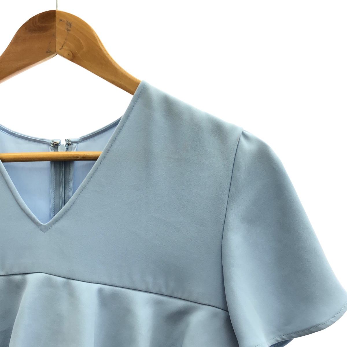 YOKO CHAN / ヨーコチャン バックジップ フリル プルオーバー ブラウス