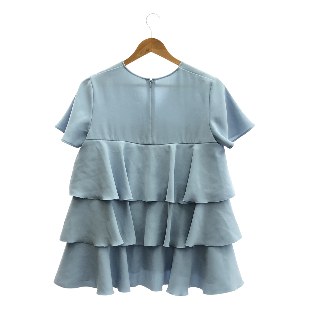 YOKO CHAN / ヨーコチャン バックジップ フリル プルオーバー ブラウス