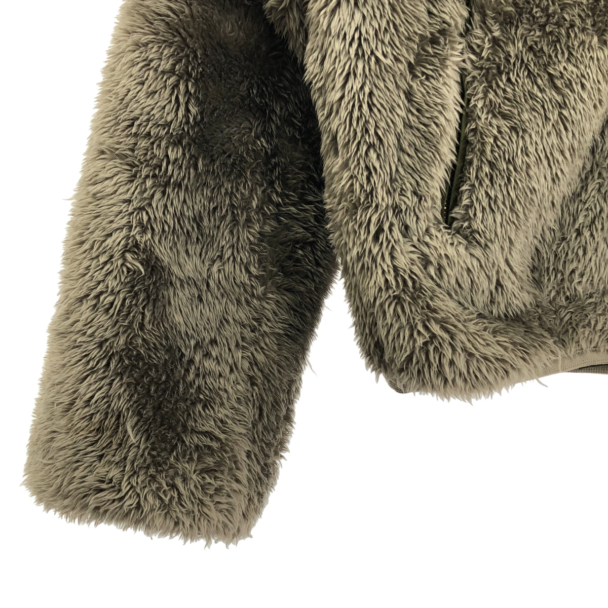 None / HERENCIA / ヘレンチア リバーシブル ボア ミリタリー ノーカラー ブルゾン ジャケット