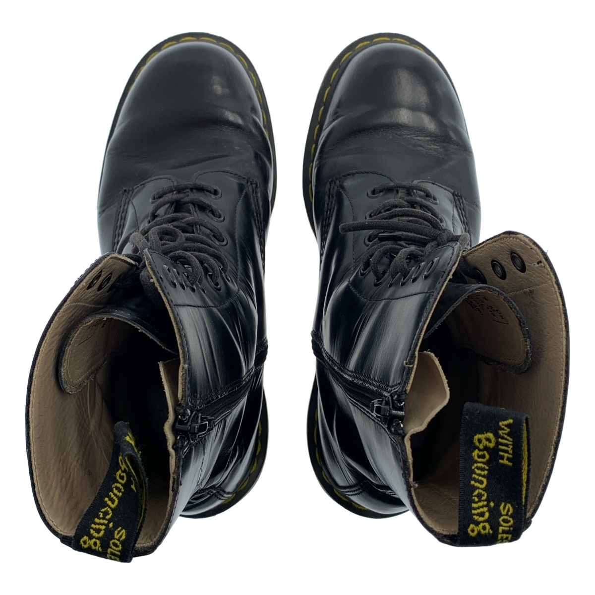 YOHJI YAMAMOTO / ヨウジヤマモト × Dr.Martens / ドクターマーチン サイドジップ 10ホール ブーツ