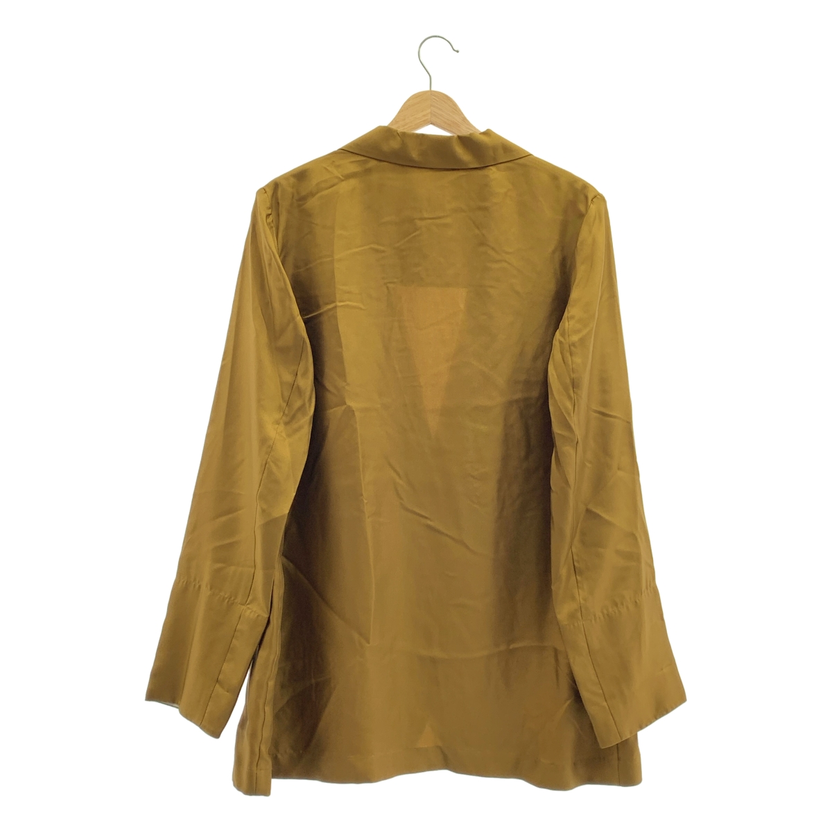 その他 silk 100％ / シルク 1B シングルブレスト テーラード オーバー ジャケット / インナーキャミソール