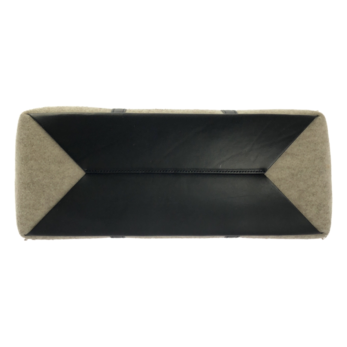 HYKE / ハイク CHACOLI レザー ウール トートバッグ