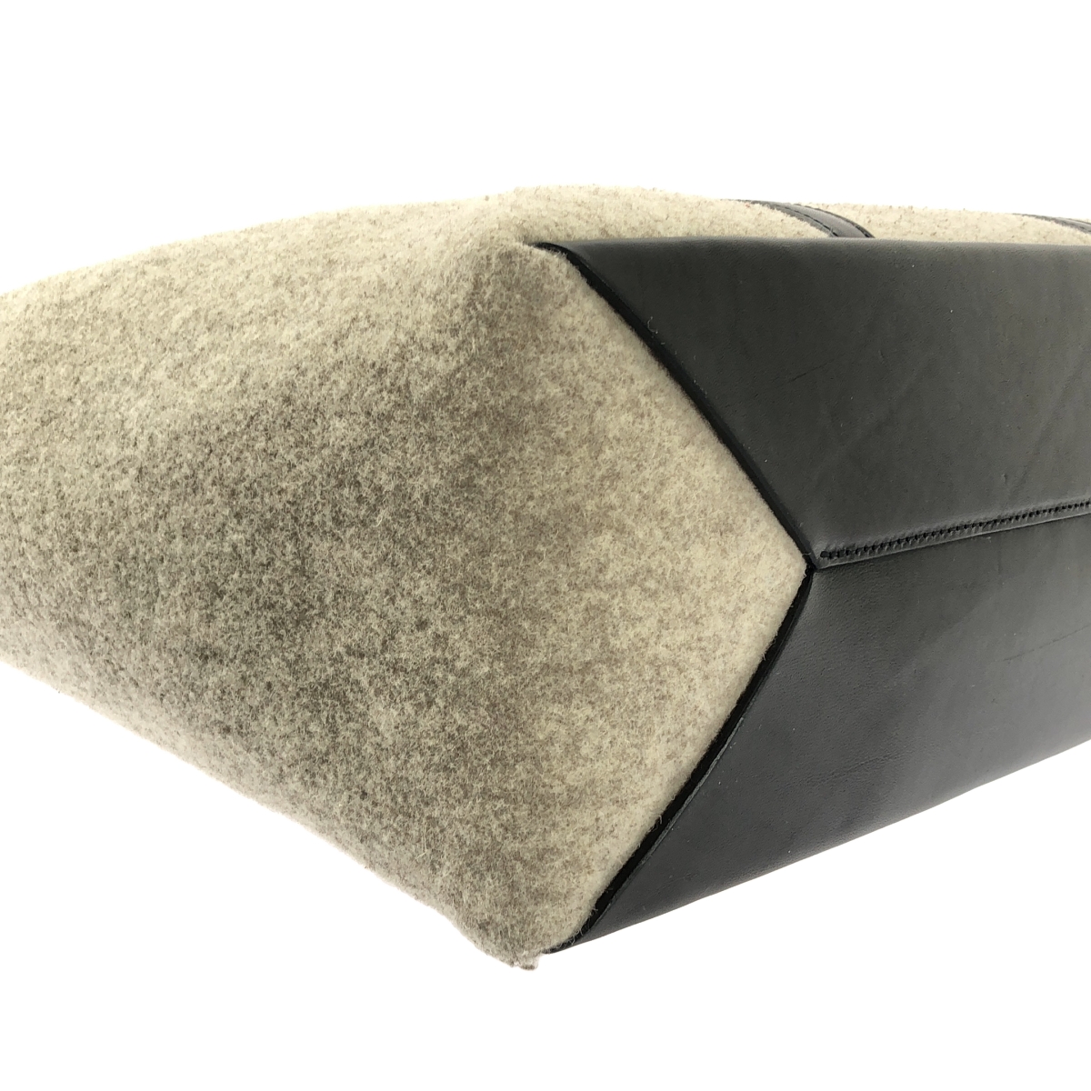 HYKE / ハイク CHACOLI レザー ウール トートバッグ