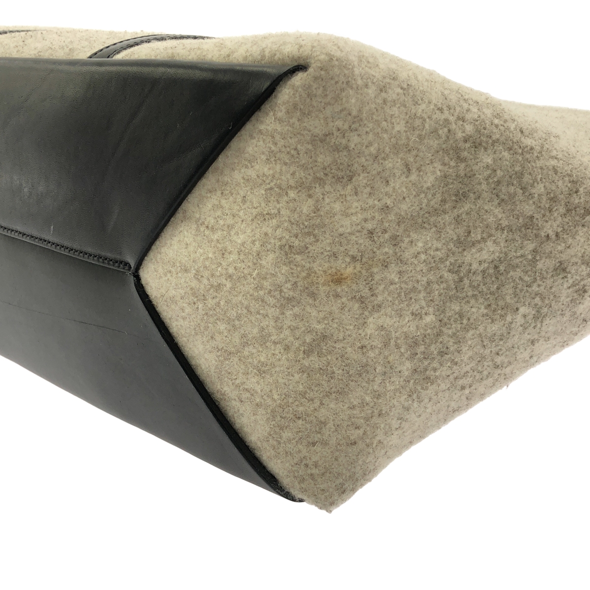 HYKE / ハイク CHACOLI レザー ウール トートバッグ