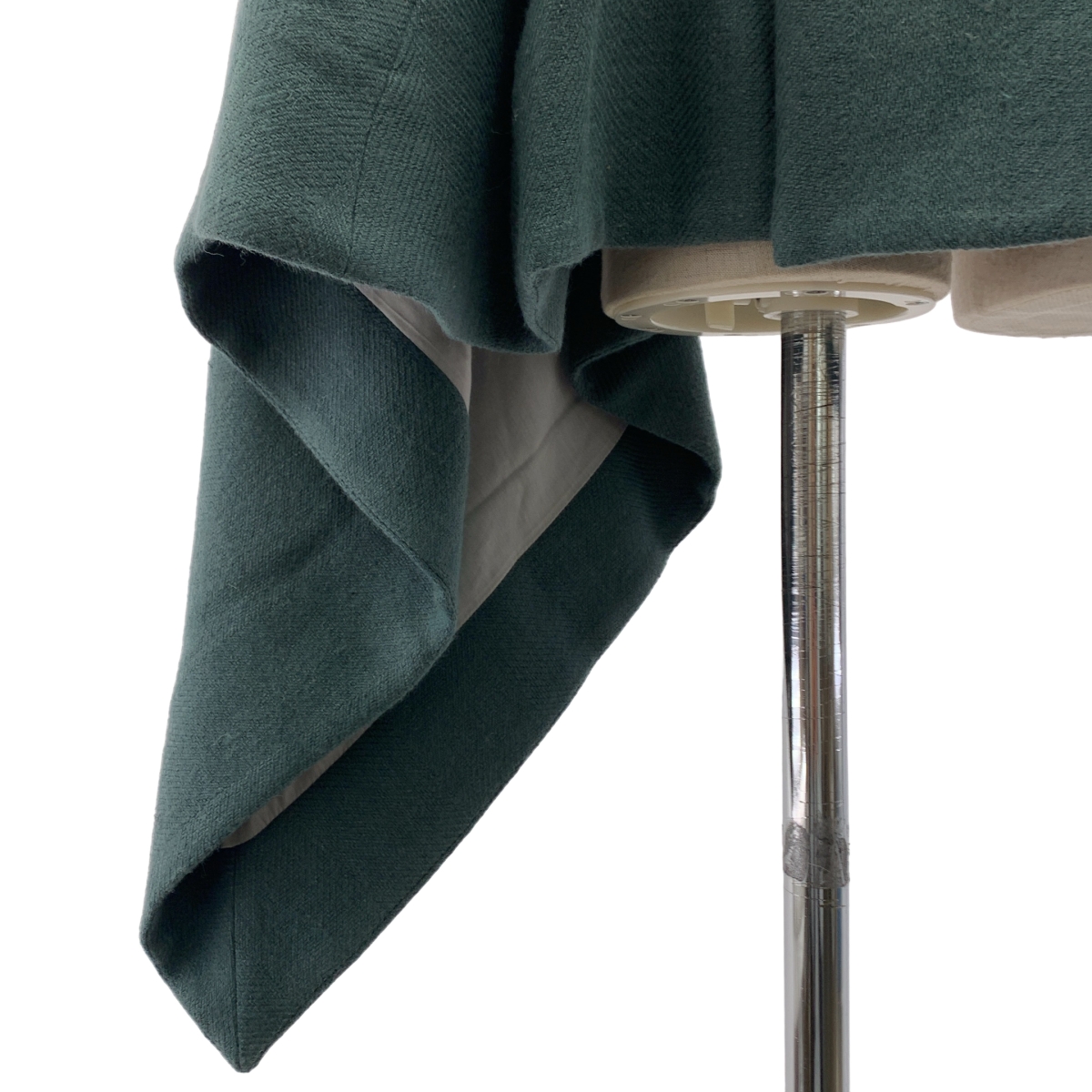 その他 経年真価のなびくコート / ウール ファーカラーオーバー ポンチョ / 総裏地