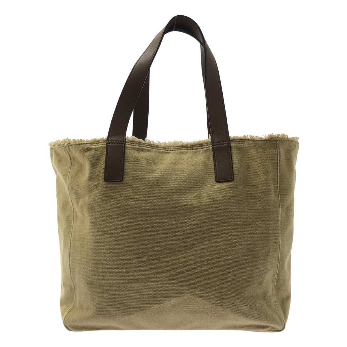 ANYA HINDMARCH / アニヤハインドマーチ レザー ハンドル キャンバス ハンド トートバッグ