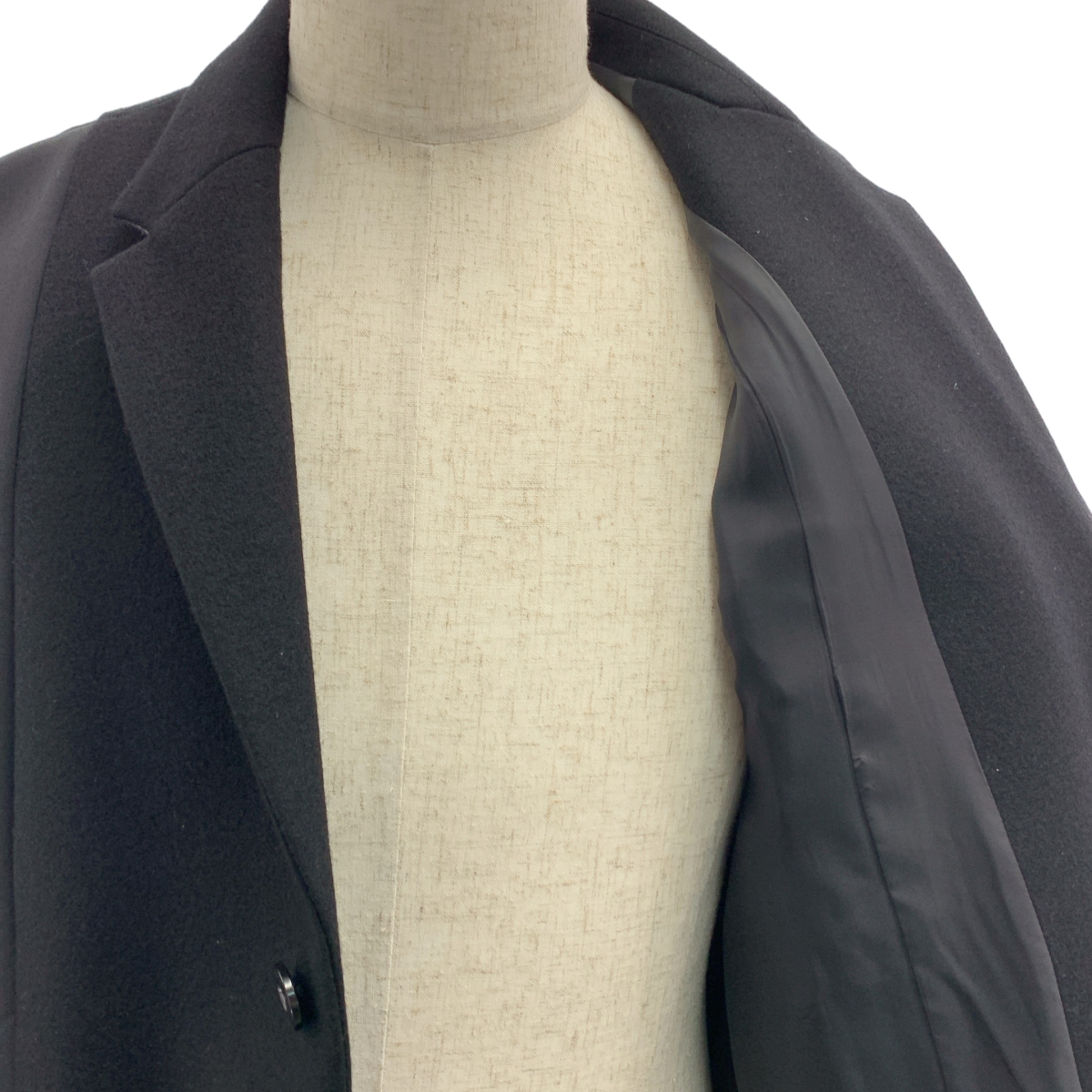 sacai / サカイ Wool Melton Jacket / ウール メルトン 異素材 切替 オーバー ジャケット / 総裏地
