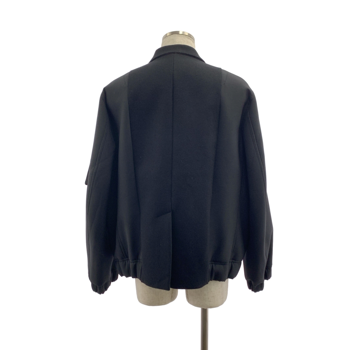sacai / サカイ Wool Melton Jacket / ウール メルトン 異素材 切替 オーバー ジャケット / 総裏地