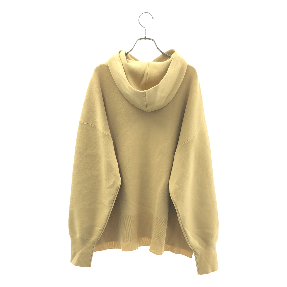 ENFOLD / エンフォルド HOODED-PULLOVER / ウール スリット ニット プルオーバー フーディ