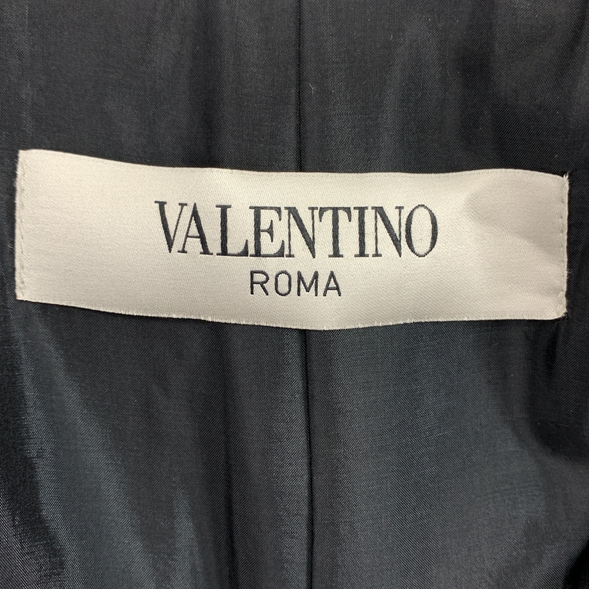 VALENTINO / ヴァレンティノ ウール リボン ハイネック コート / 総裏地