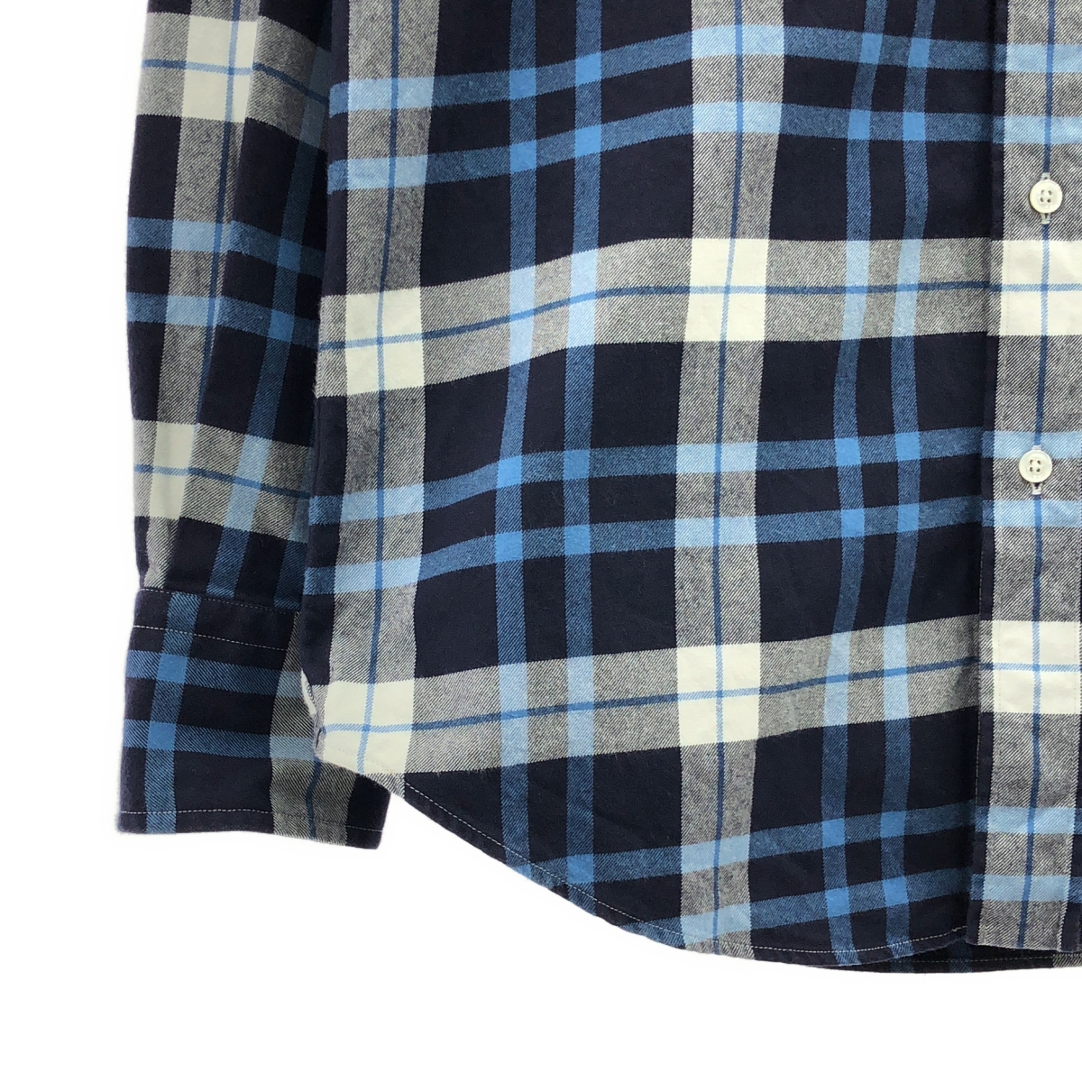 THOM BROWNE / トムブラウン チェック フランネル ボタンダウンシャツ