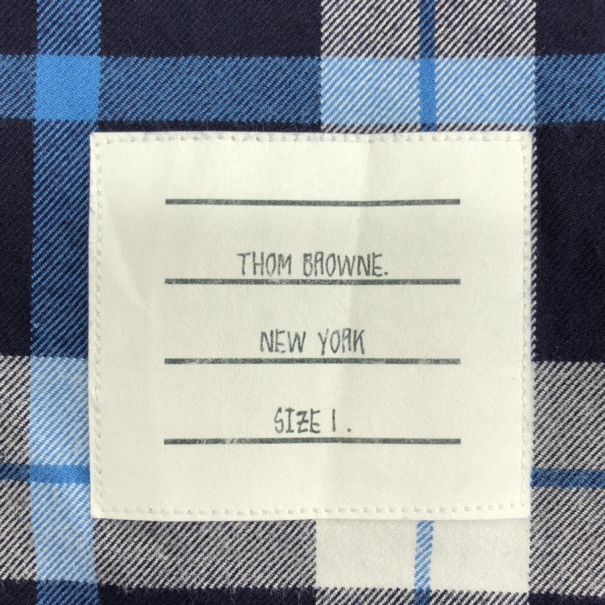 THOM BROWNE / トムブラウン チェック フランネル ボタンダウンシャツ