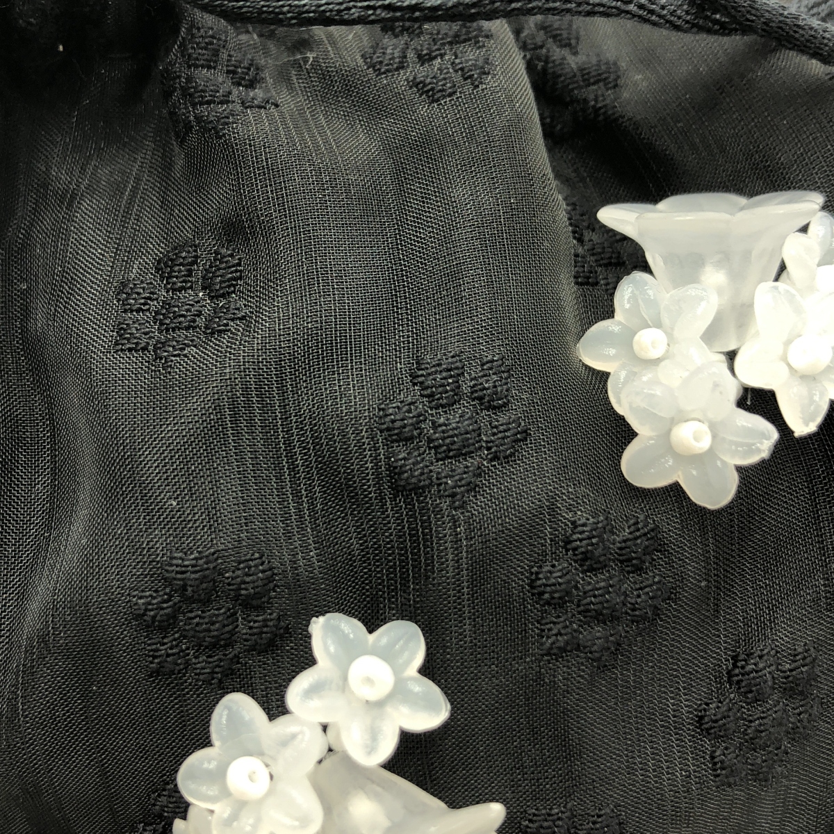 Cecilie Bahnsen / セシリーバンセン ジャガード フラワー 装飾 ハンドバッグ ポーチ