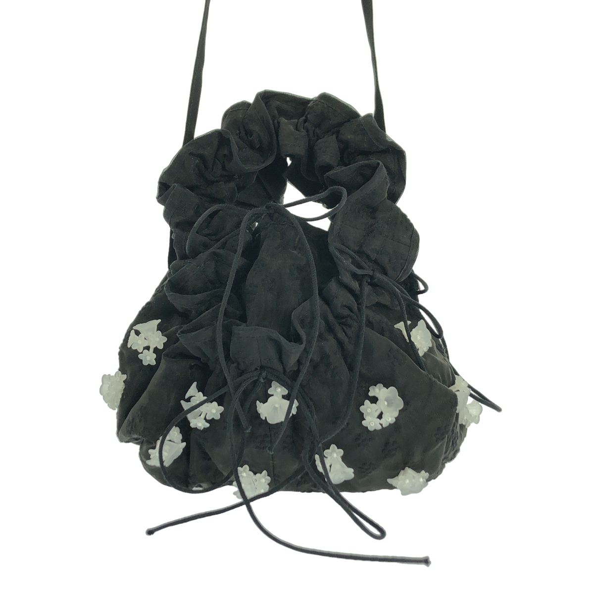 Cecilie Bahnsen / セシリーバンセン ジャガード フラワー 装飾 ハンドバッグ ポーチ