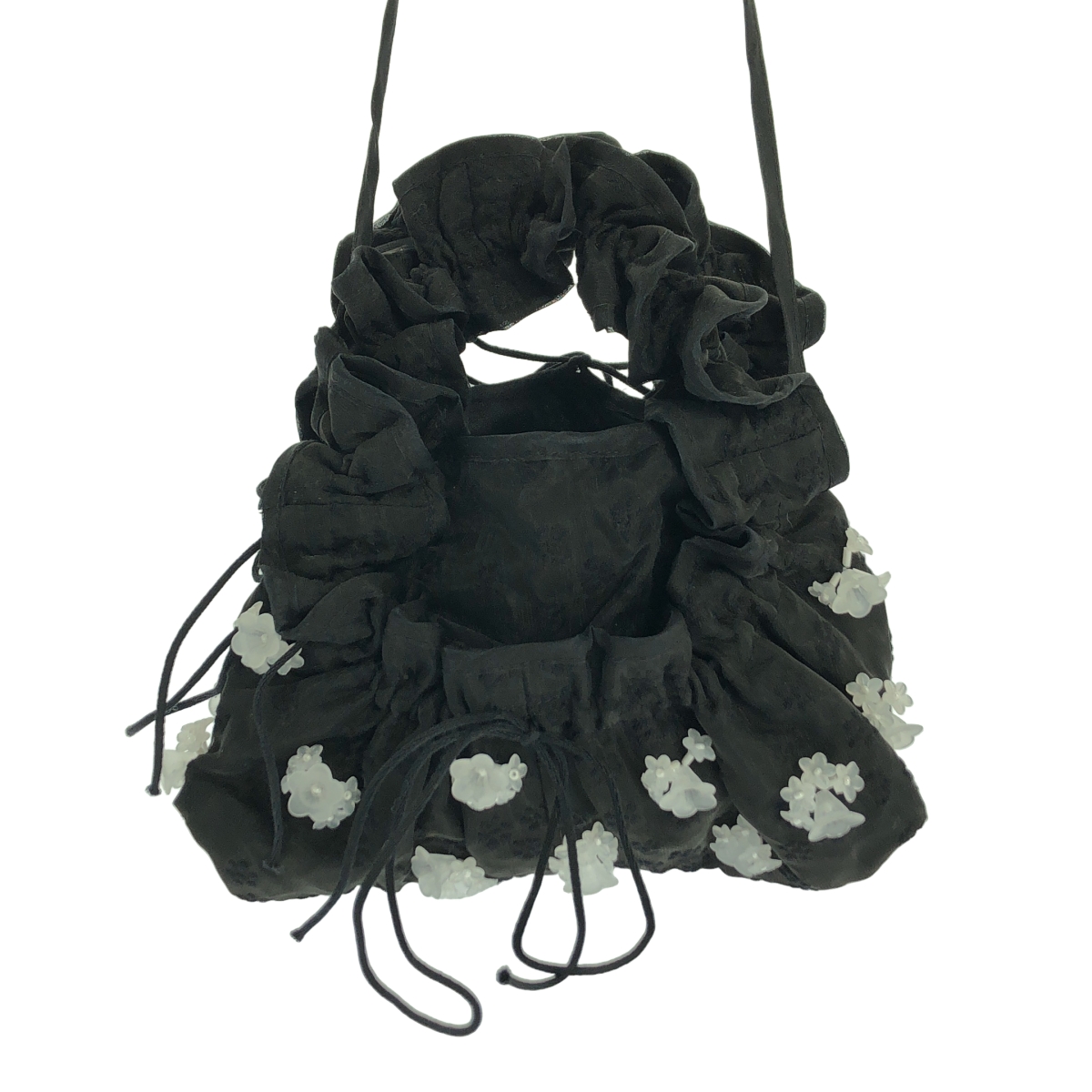 Cecilie Bahnsen / セシリーバンセン ジャガード フラワー 装飾 ハンドバッグ ポーチ