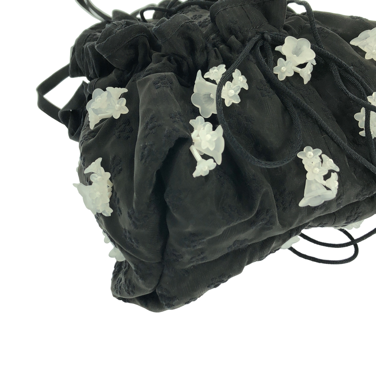 Cecilie Bahnsen / セシリーバンセン ジャガード フラワー 装飾 ハンドバッグ ポーチ