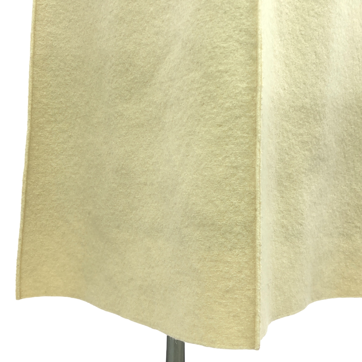 CHANEL / シャネル 90s〜 / 1999AW ウール 縮絨 バック ウッドロゴボタン スリット ロングスカート / 総裏地