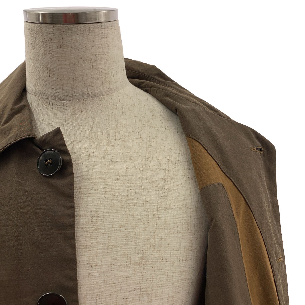 FRANK LEDER / フランクリーダー コットン混 ポンチョ ケープ コート