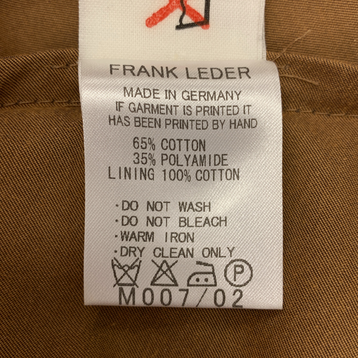 FRANK LEDER / フランクリーダー コットン混 ポンチョ ケープ コート