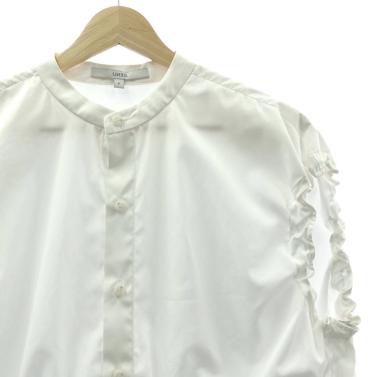 UN3D / アンスリード GATHER SH / ドローストリングギャザー シャツ ブラウス