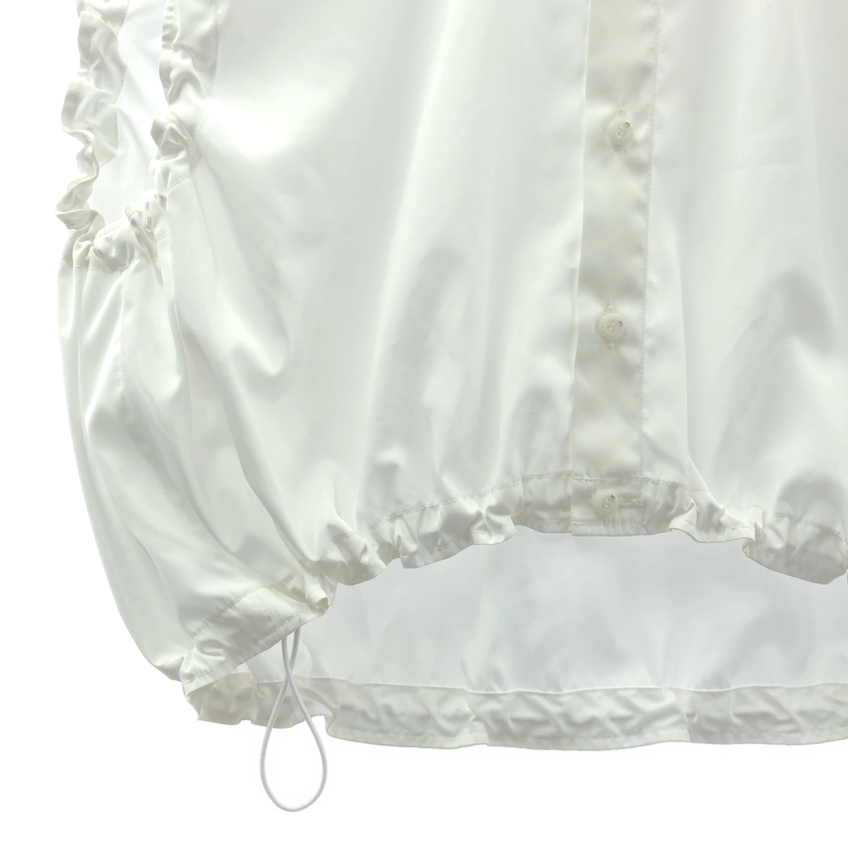 UN3D / アンスリード GATHER SH / ドローストリングギャザー シャツ ブラウス