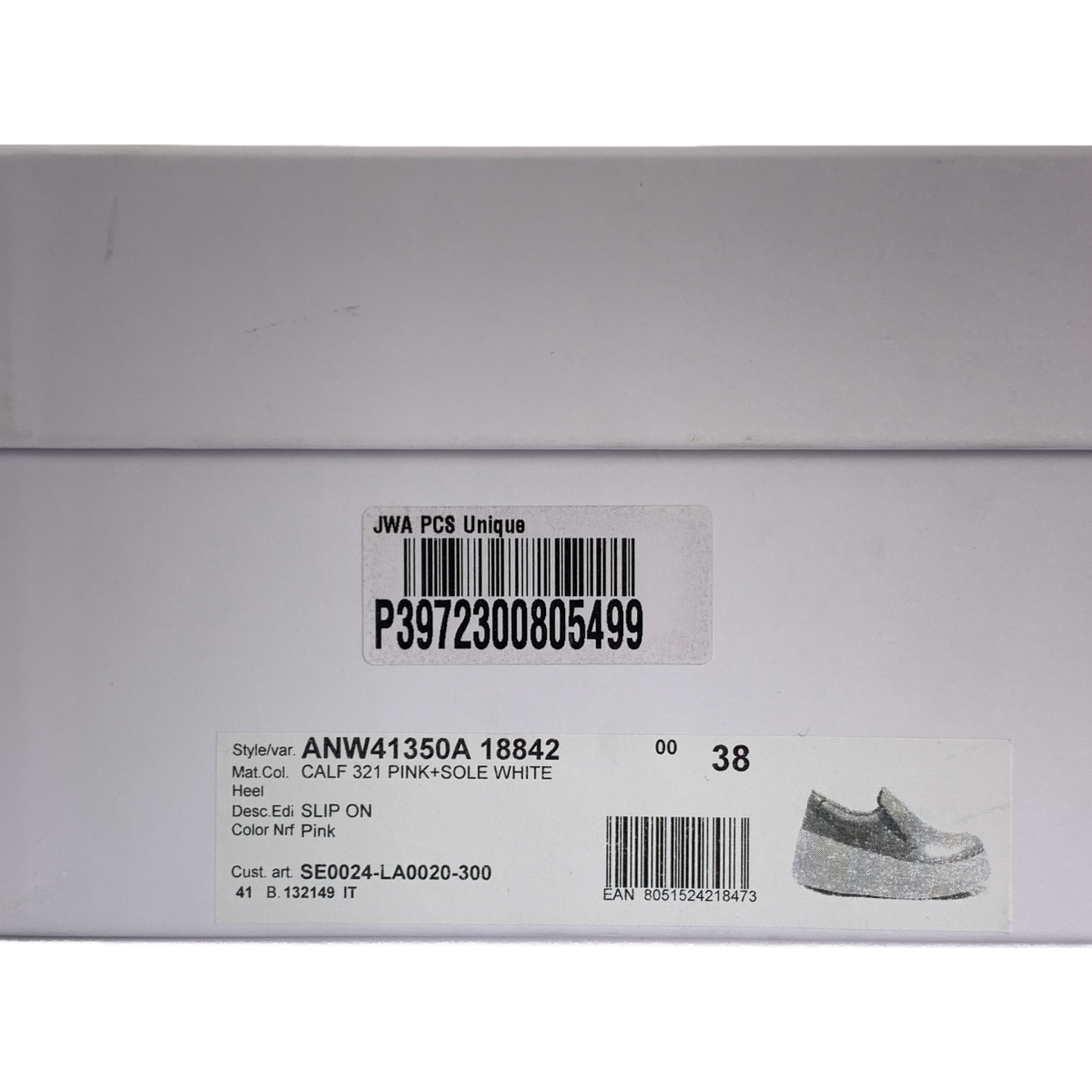 JW Anderson / ジェイダブルアンダーソン LEATHER SLIP ON SNEAKERS レザー スリッポン 厚底 スニーカー