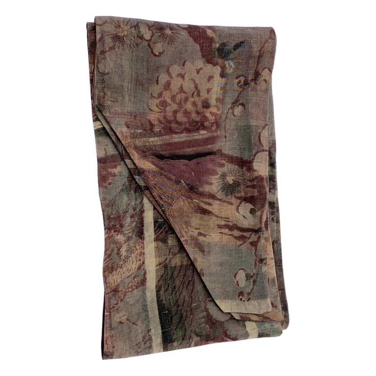 ziggy chen / ジギーチェン Digital Print Silk Scarf / シルク 総柄 スカーフ