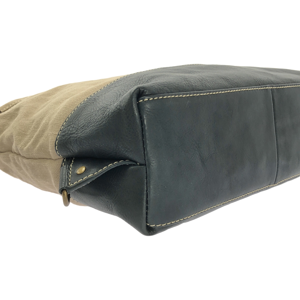 AIGLE / エーグル 2WAY キャンバス レザー コンビ トートバッグ