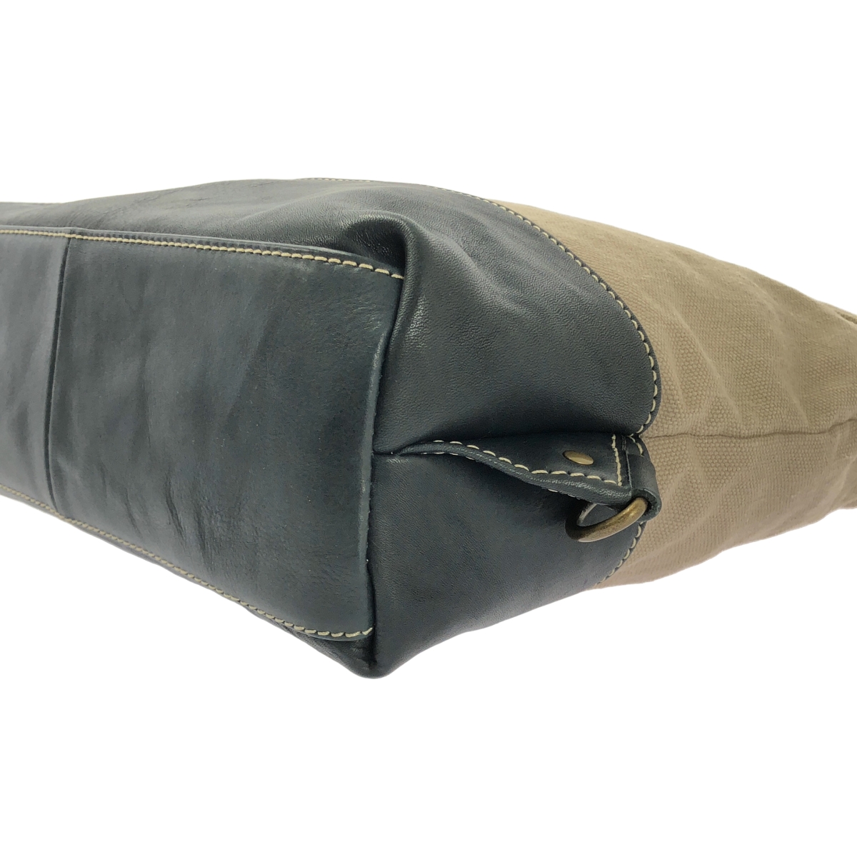 AIGLE / エーグル 2WAY キャンバス レザー コンビ トートバッグ