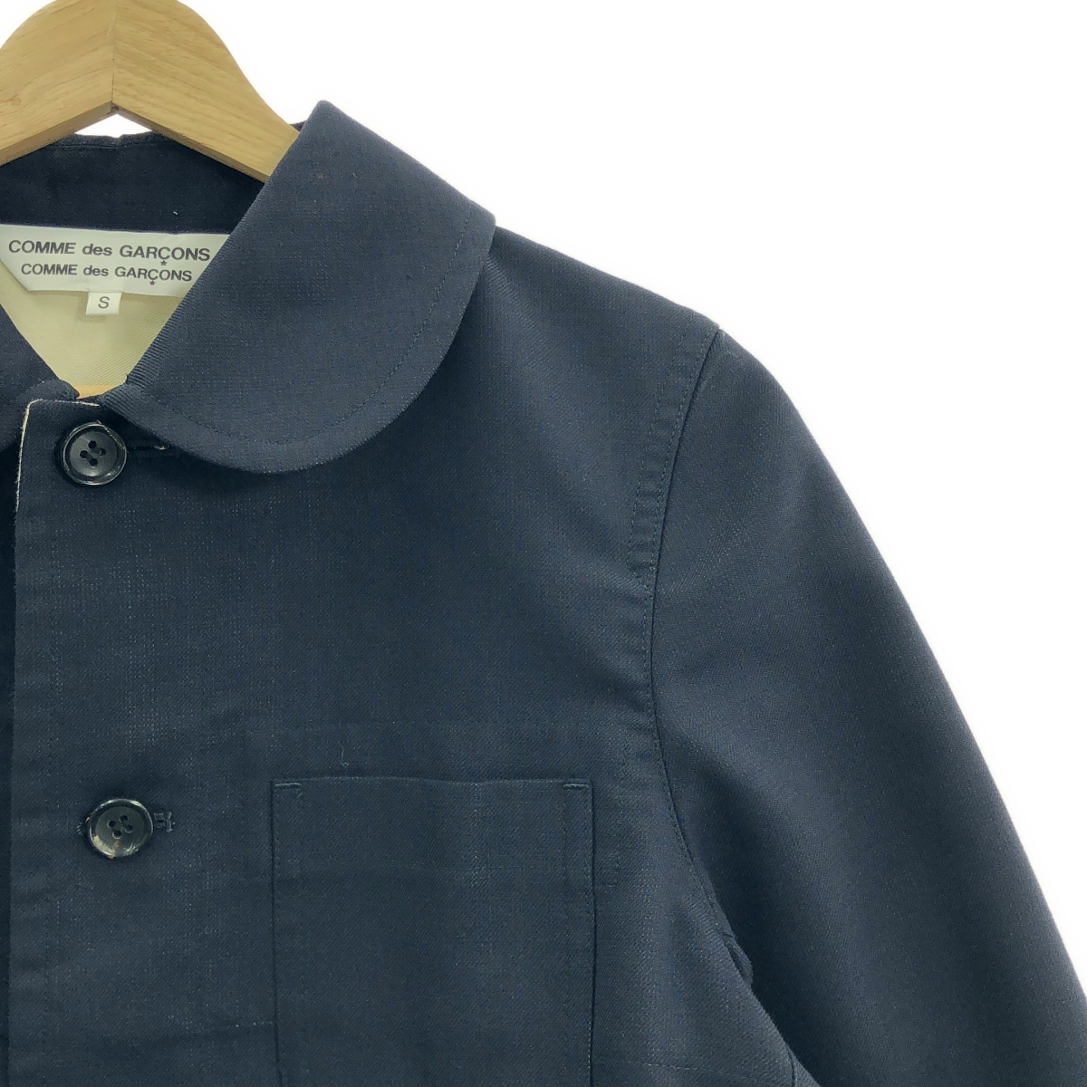 COMME des GARCONS COMME des GARCONS / コムコム ラウンドカラー ウール混 カバーオール ジャケット