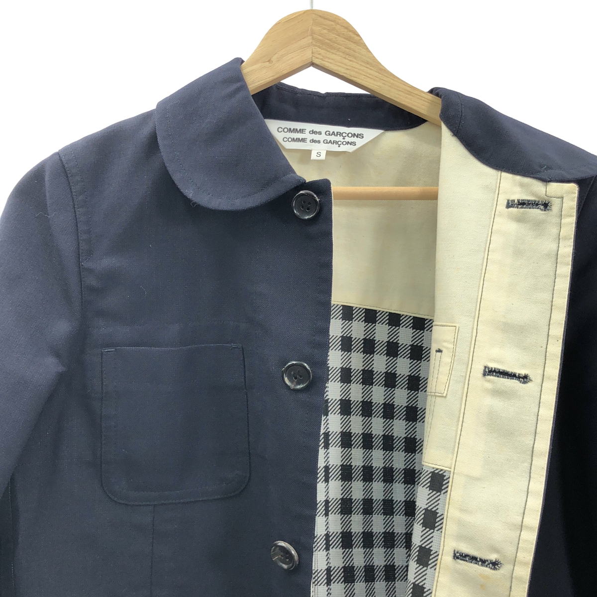 COMME des GARCONS COMME des GARCONS / コムコム ラウンドカラー ウール混 カバーオール ジャケット