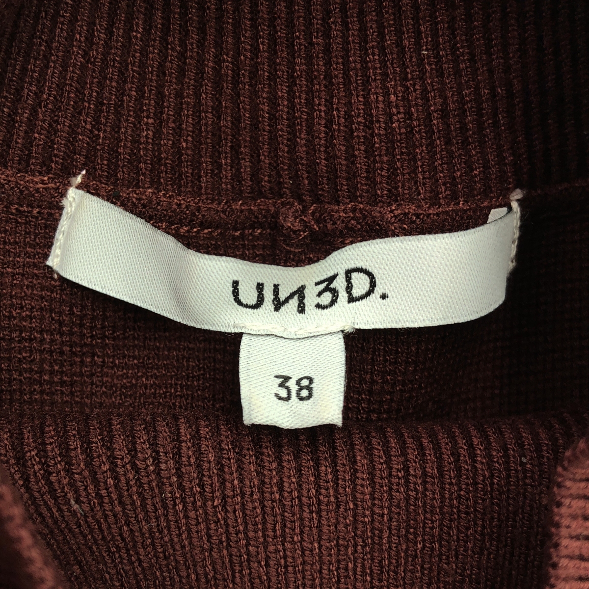 UN3D / アンスリード Long sleeve dress ニット ロングワンピース