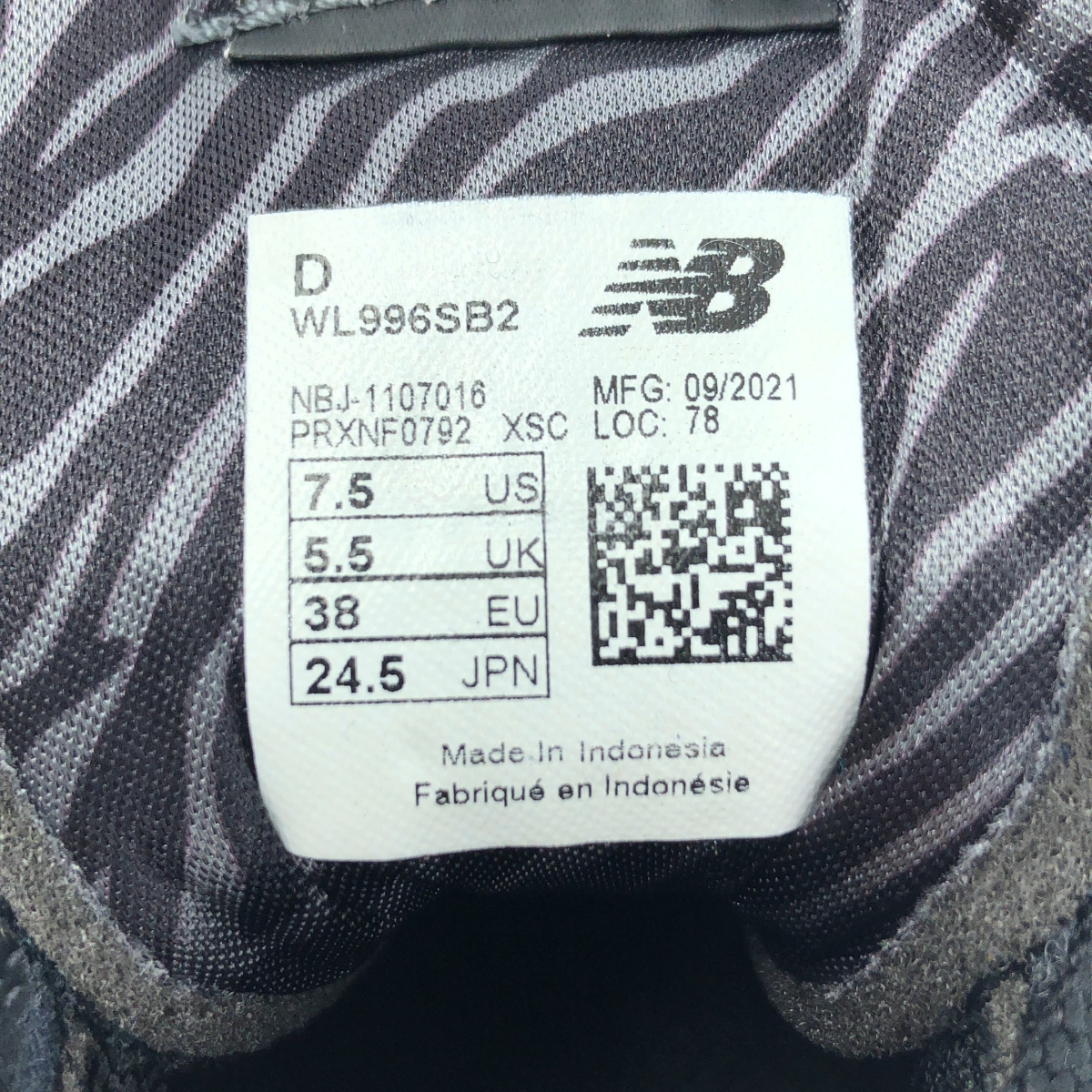 New Balance / ニューバランス WL996SB2 / ローカット スニーカー
