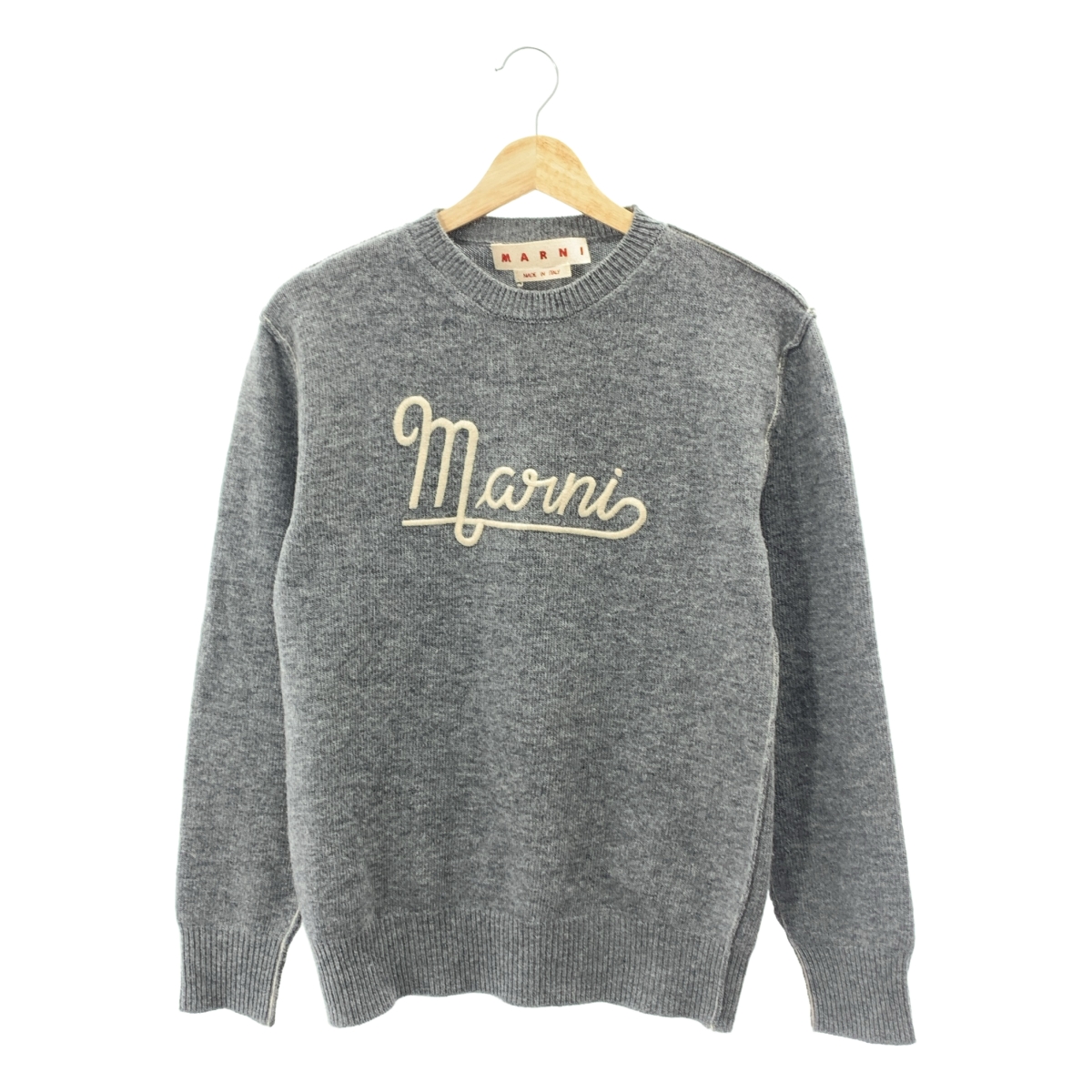 MARNI / マルニ モヘヤ切替 ボーダー ウールニット カーディガン MARNI - MARNI / マルニ | モヘヤ切替 ボーダー ウールニット